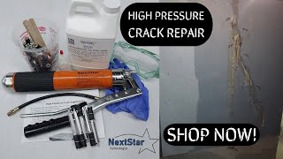 DIY kit High Pressure Crack Injection for concrete walls [upl. by Eet]