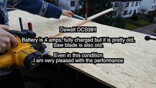 Dewalt DCS391 Circular Saw Second Hand Tool Review [upl. by Ahsieken]