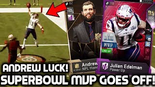 SUPER BOWL MVP JULIAN EDELMAN MAKES CRAZY CATCHES Best Card In the Game Madden 19 Ultimate Team [upl. by Iclek]