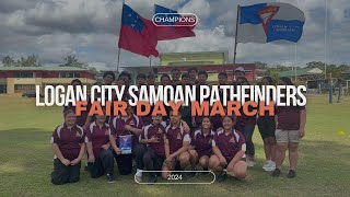 Logan City Samoan Pathfinders  Fair Day March 2024 [upl. by Brotherson303]