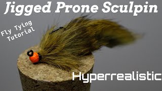 Jigged Prone Sculpin  Streamer Fly Tying Tutorial [upl. by Pelag]