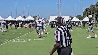 Las Vegas Raiders Training Camp First Day in Pads Video Offense vs Defense lasvegasraiders [upl. by Nyla]