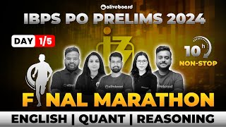 IBPS PO Final Marathon Day  15  IBPS PO Prelims Expected Questions  By Team Oliveboard [upl. by Anah71]