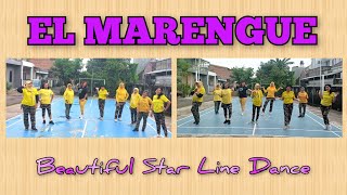 EL MARENGUE Line DanceChoreo Raymond S Darren B Ira W Roy Anthony S amp Roy VDemo Beautiful Star [upl. by Meyeroff240]