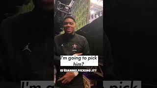 😮 Giannis swore he was going to pick Jayson Tatum last 💪  shorts  NYP Sports [upl. by Birdie]