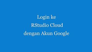 Tutorial Rstudio Cloud Bag 1 [upl. by Eicak515]