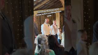 Surprise Message From Bride Before Walking Down Aisle wedding weddingtrend DJJimmyT weddingvibes [upl. by Ecnadnak]