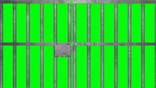 Prison Jail Bars Cell  Green Screen [upl. by Berardo290]