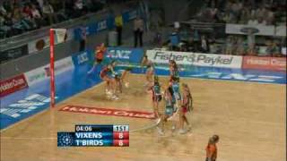 ANZ Netball 2009 Final Vixens vs Thunderbirds Qtr 1 Part 2 [upl. by Arevle]