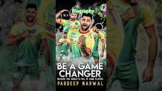 Pardeep narwal biography status kbd prokabaddi pardeepnarwal shortvideo [upl. by Kehoe]