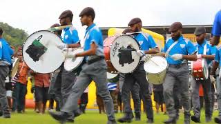 Lae  Morobe Show 2024  Bugandi Secondary School brush band boys show cast🥁 [upl. by Irpac]