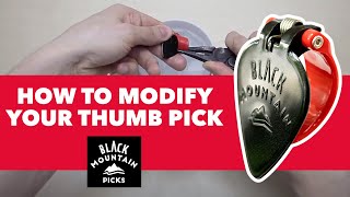 How to Modify your Thumb Pick with Hot Water [upl. by Enillebyam142]