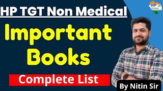 IMPORTANT BOOKS LIST  HP TGT NonMedical 2024 hptgt hptgtnonmedical hptgtcommission hpstudies [upl. by Wolk173]