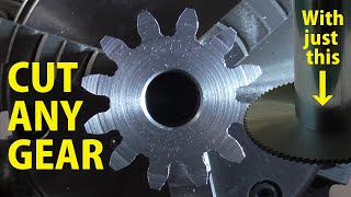 Cut any gear with just a slitting saw [upl. by Yrocej]