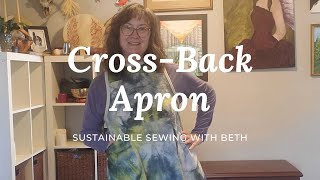 Sustainable Sewing Crossback Apron [upl. by Siekram]