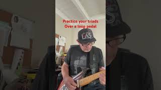 Practice your triads over a simple rotation using a loop pedal [upl. by Yreffeg806]