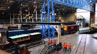 Bittern is shunted into place ahead of Mallard 75 celebrations [upl. by Pollitt]