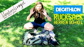 Review Jackie zeigt Euch den größten Trekkingrucksack von DECATHLON Forclaz Trek 900 9010 Liter [upl. by Reginald160]