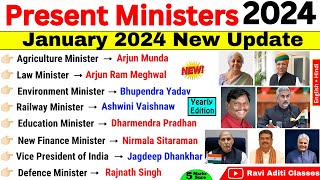 Modi Cabinet Ministers List 2024  Present Ministers of India 2024  Who is the new Ministers of [upl. by Aneleiram]