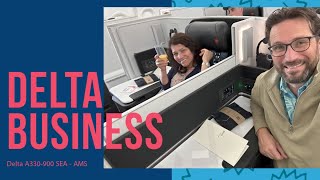 Trip Report ¦ Delta A330 900 Business Class SEAAMS [upl. by Archer367]