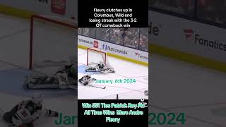 Marc Andre Fleury Ties Patrick Roy In All Time Wins January 6th 2024 Nationwide Arena Columbus [upl. by Thetisa]