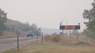 Smoke settles into Sheridan County as Elk Fire continues to grow [upl. by Oicirbaf]