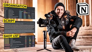 How To PLAN amp ORGANISE Your VIDEOS  Notion Filmmaking Workflow [upl. by Eisej]