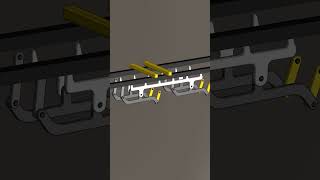 Transport Mechanism 3 Mechanical Movement Part 104 animation mechanism [upl. by Refeinnej]