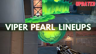 All the Viper Lineups you need on PEARL Updated  VALORANT [upl. by Akinam]