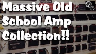 Old School Car Amplifier Collection EPIC Massive Amazing [upl. by Linnette]