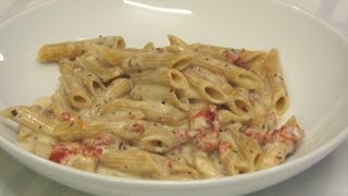 Penne Pasta with SunDried Tomato Cream Sauce  Lynns Recipes [upl. by Kassia170]