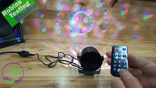 15 Party Light Review Sound Activated Disco Ball LED Strobe Light  RBG Disco lights [upl. by Ennahtebazile626]