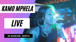 KAMO MPHELA LIVE AT THRIFT SOCIAL NAIROBI KENYA [upl. by Yelak4]