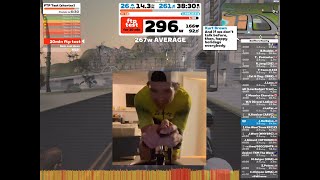 Zwift 20 Minute FTP Test  Pre 2024 Season [upl. by Euqirne298]