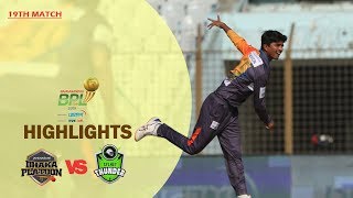 Dhaka Platoon vs Sylhet Thunder Highlights  19th Match  Season 7  Bangabandhu BPL 201920 [upl. by Cornish]