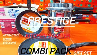 Prestige kitchen combi kitchen starter combine packpressure cooker tawa frypan [upl. by Fons422]