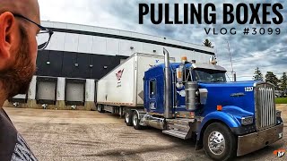 PULLING BOXES  My Trucking Life 🇨🇦🇺🇸  Vlog 3099 [upl. by Etti]