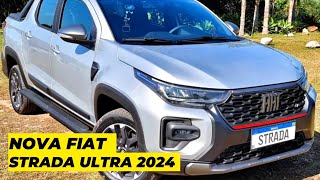 NOVA FIAT STRADA ULTRA 2024 chega com novos párachoques e piloto automático [upl. by Remus542]