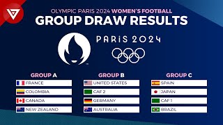 🔴 Draw Results Olympics Paris 2024 Womens Football Group Stage [upl. by Aryan]