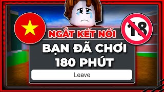 Bản Tin Roblox  Dưới 18 Tuổi Chính Thức Bị Cấm Chơi Quá 180 Phút [upl. by Jeniffer]