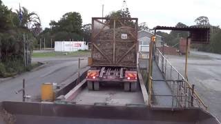 Australian Sugar Cane Harvest Truck Unloading at the Mill [upl. by Gnen]