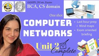 Computer Network  Unit 2 Complete  one shot  Last Hour Prep for BCA CS Domain  GGSIPU DU Exams [upl. by Race]