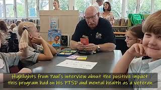 Positive impact on a Veterans PTSD due to Intergenerational Learning Short version of interview [upl. by Gayelord]