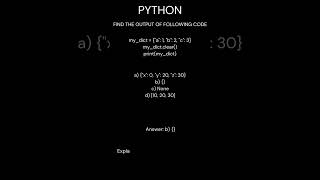 Day 47 Python Coding Challenge 💡 Can You Guess the Outputshorts shortcoding [upl. by Reywas223]