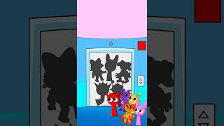 Puzzle challenge in the elevator PoppyPlaytime3 VS Sprunki incredibox shorts [upl. by Wj]