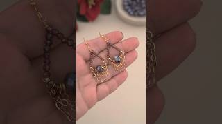 Handmade Wire Chain Earrings  DIY  Beads Chains amp Wire Jewelry Making Fancy amp Easy earringdesign [upl. by Grishilda]