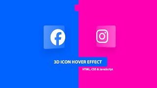 3D Tilt Hover Effects with HTML CSS amp JavaScript [upl. by Newsom]