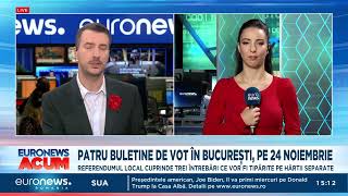 Bucureștenii vor primi patru buletine de vot pe 24 noiembrie Trei sunt pentru referendum [upl. by Airres20]