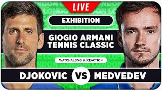 DJOKOVIC vs MEDVEDEV • Exhibition 2024 • LIVE Tennis Watchalong Stream [upl. by Esydnac40]