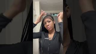 My edges tutorial sharing😉Julia hair juliahair edges humanhair [upl. by Etnuahc690]